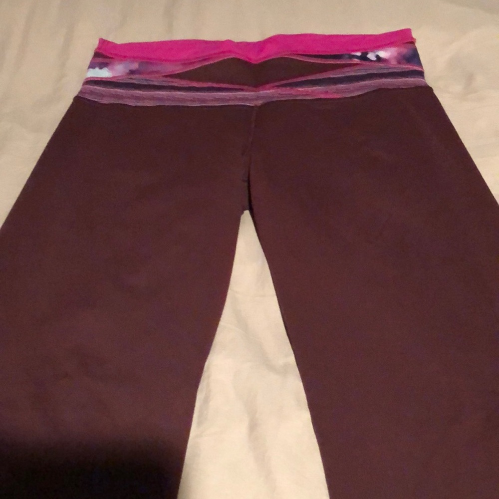 Lululemon bootcut yoga pants.